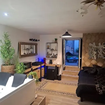 Love Room, Chambre Deluxe ,jacuzzi ,jardin 路易港